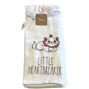 Rae Dunn Disney Aristocats Marie Set Of 2 Kitchen Dish Towels Cotton